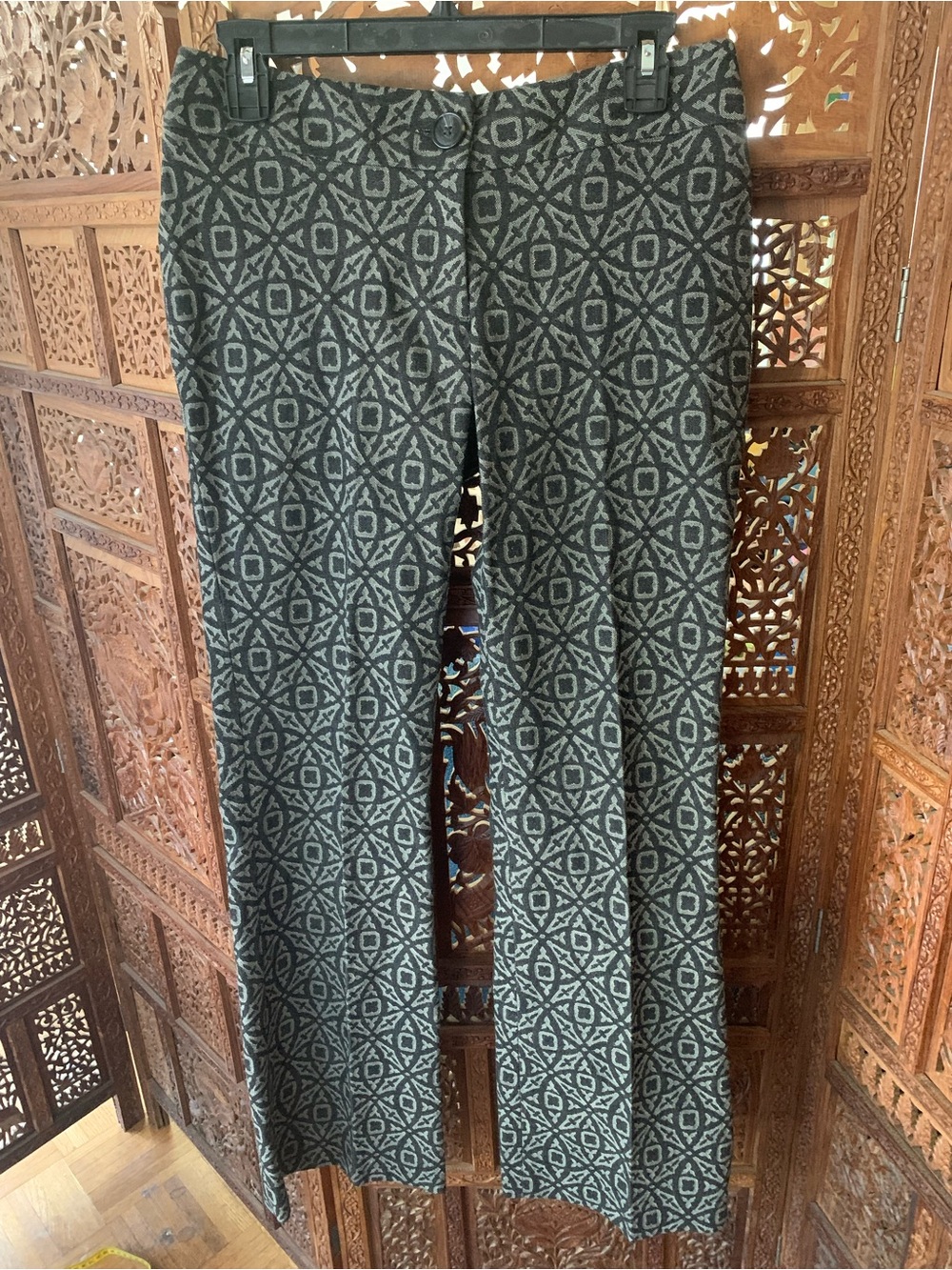 Harold's Black and Gray Geometric Pants
